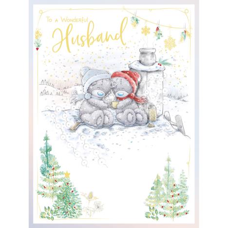 Wonderful Husband Handmade Large Me to You Bear Christmas Card £3.99